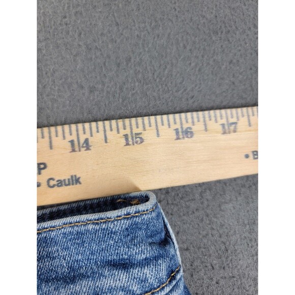 Gap Jeans Womens 10P 30 Medium Indigo 70s Flare High Rise Stretch Denim Petite - Picture 6 of 13
